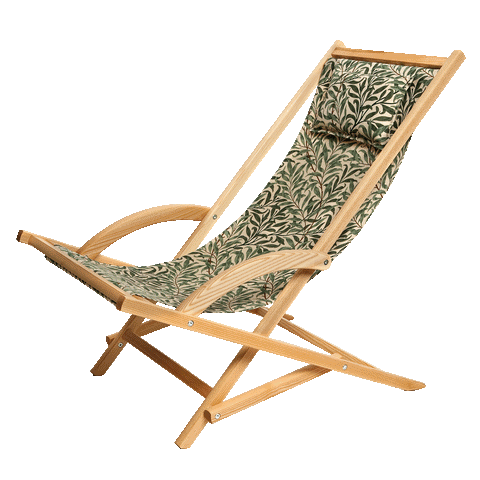 Solgunga med tyg av William Morris